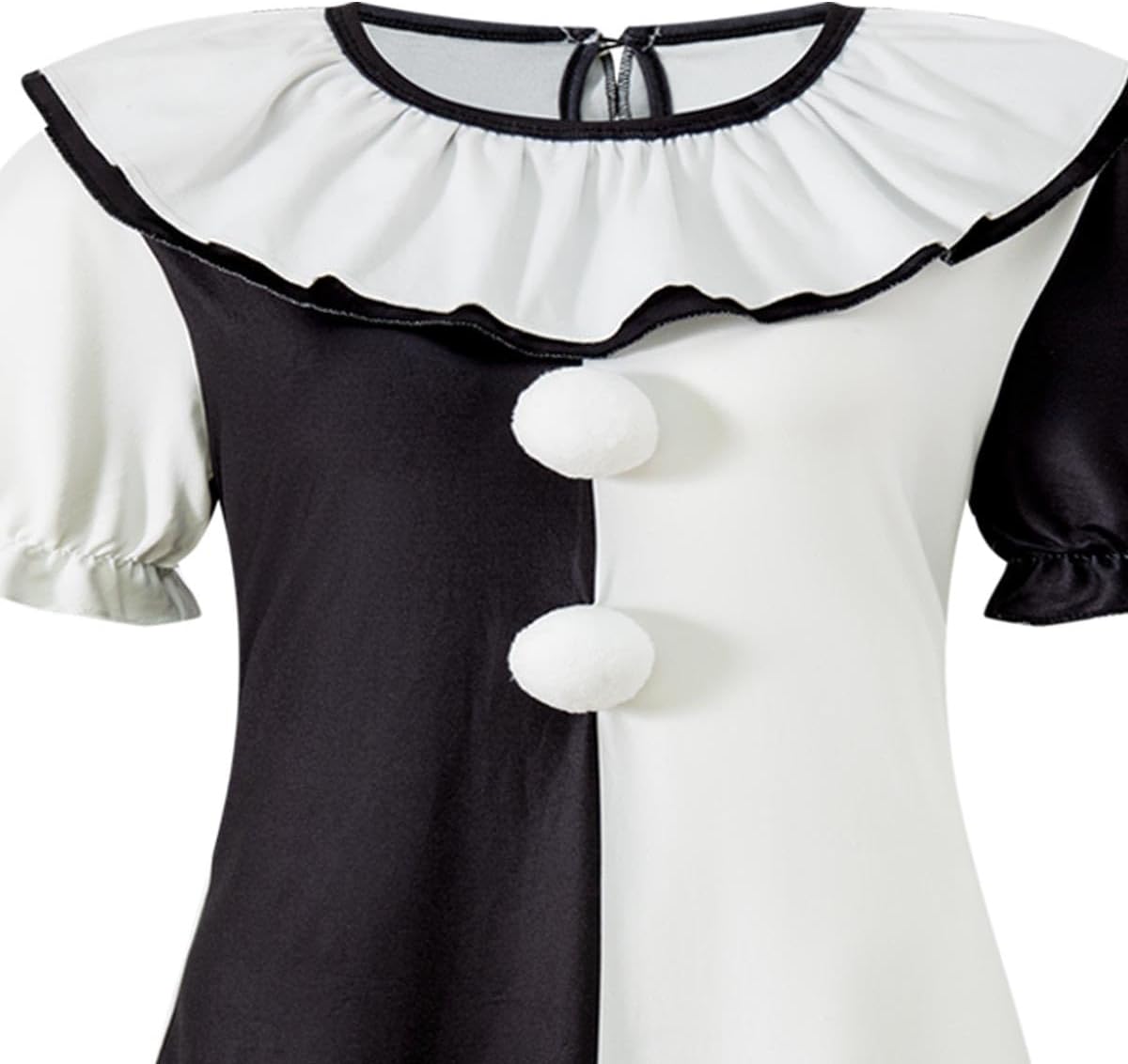 PROMOTED TO BIG SISTER Women Killer Clown Clown Costume Horror Movie Halloween Dress - Image 4