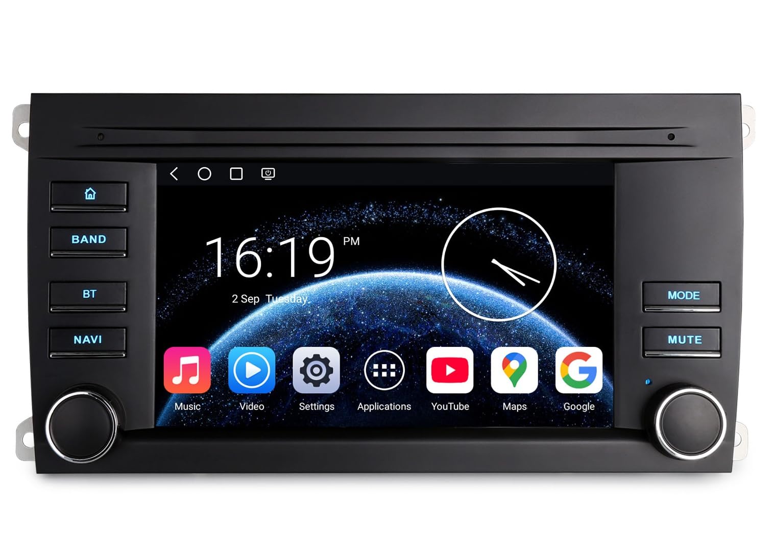 Android 14 Qualcomm 4Go 64Go Autoradio pour Porsche Cayenne 955 957 (2002-2010) Radio GPS Navigateur Wireless CarPlay & Android Auto Écran Tactile WiFi Bluetooth 5.1 DSP Canbus Dab+ SWC Canbus