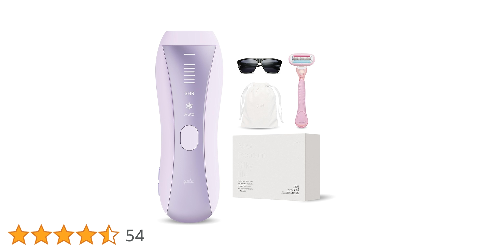 Amazon | Yete（エイティー）脱毛器 光美容器 SHR連続照射 肌色