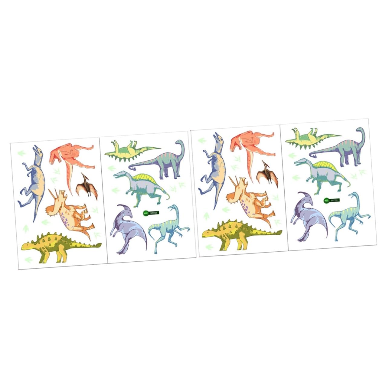 Autocollants fluorescents dinosaures contre la peur du noir pour chambre enfant