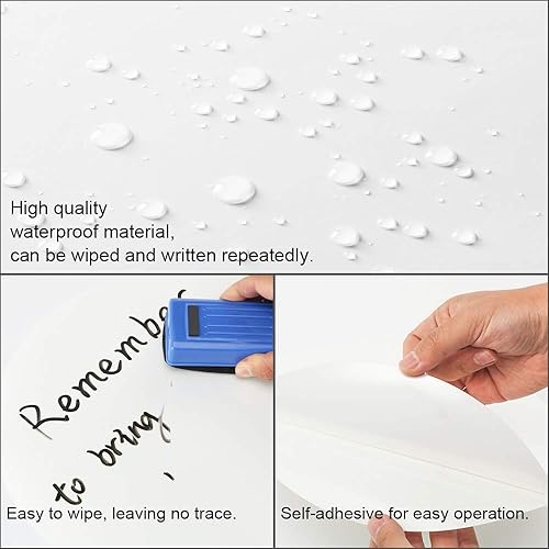 Miniatura 3 de Puntos circulares de borrado en seco, paquete de 12 calcomanías de mesa para pizarra blanca, calcomanías de pared extraíbles para hogar, escuela,