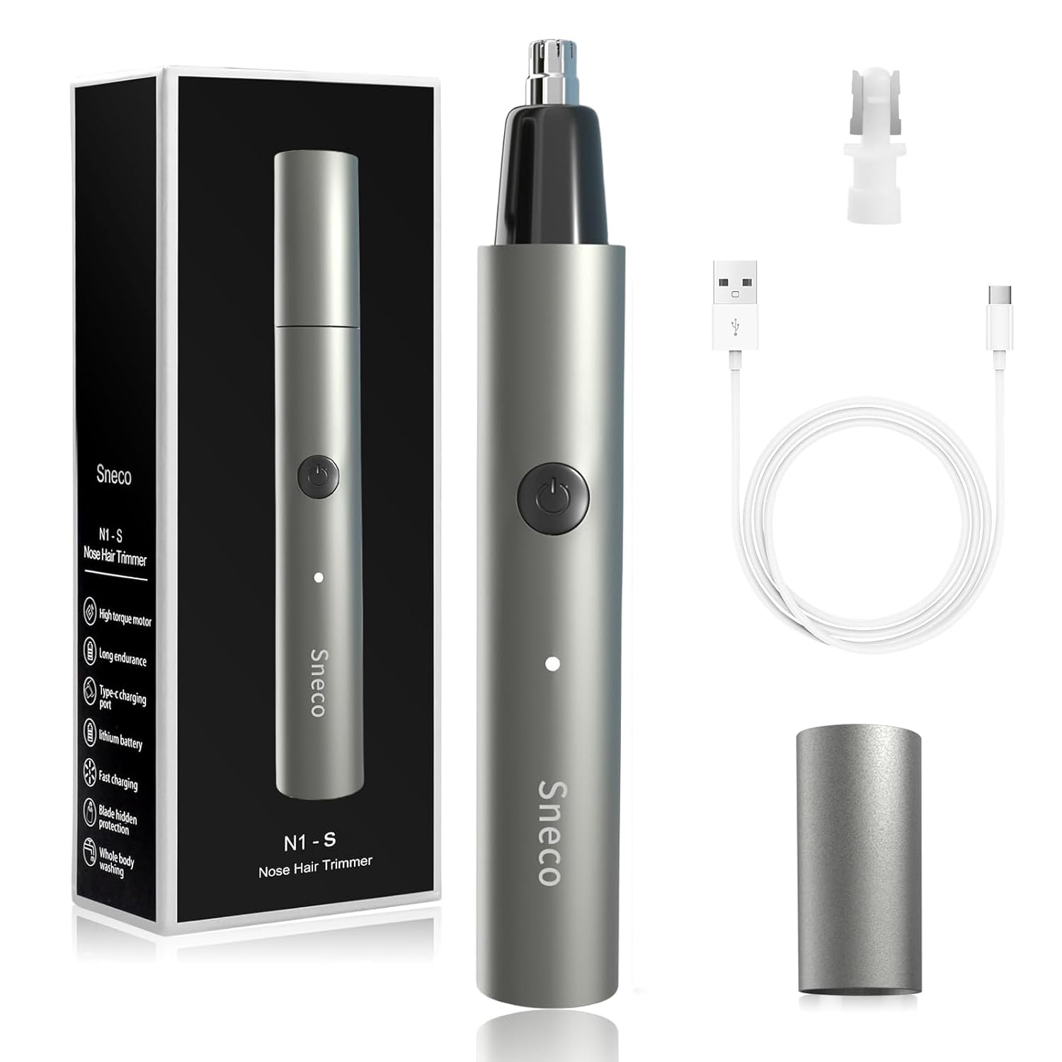 Ear and Nose Hair Trimmer Clipper Professional Painless Eyebrow Hair Trimmer for Men Women Electric Waterproof Facial Hair