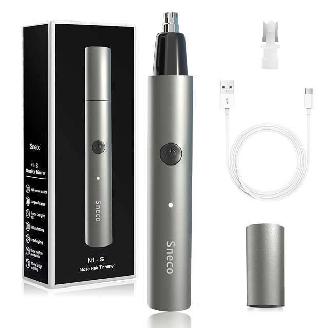 Ear and Nose Hair Trimmer Clipper Professional Painless Eyebrow Hair Trimmer for Men Women Electric Waterproof Facial Hair