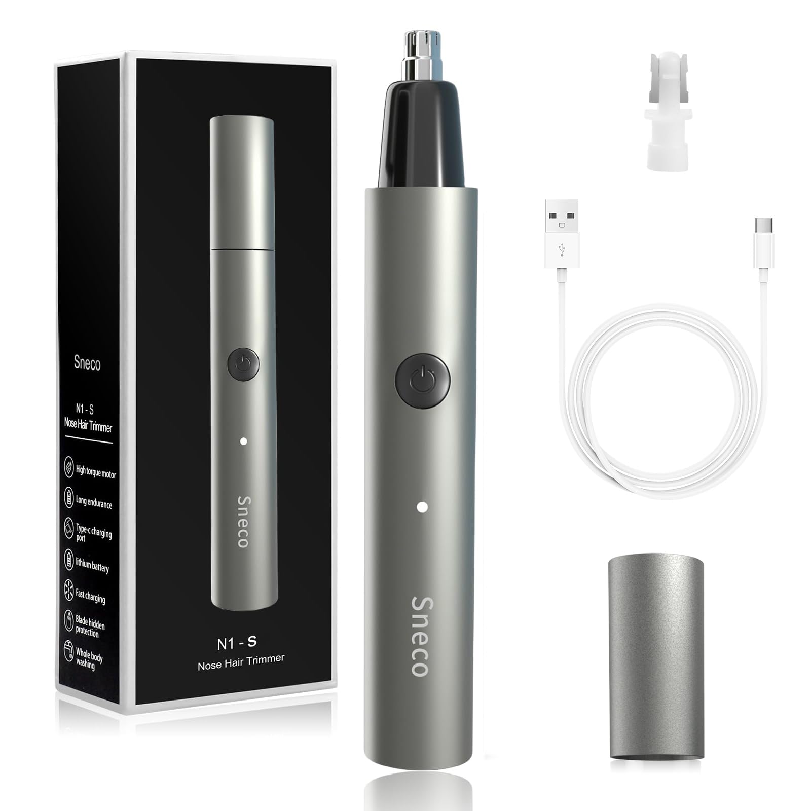 Ear and Nose Hair Trimmer Clipper Professional Painless Eyebrow Hair Trimmer for Men Women Electric Waterproof Facial Hair