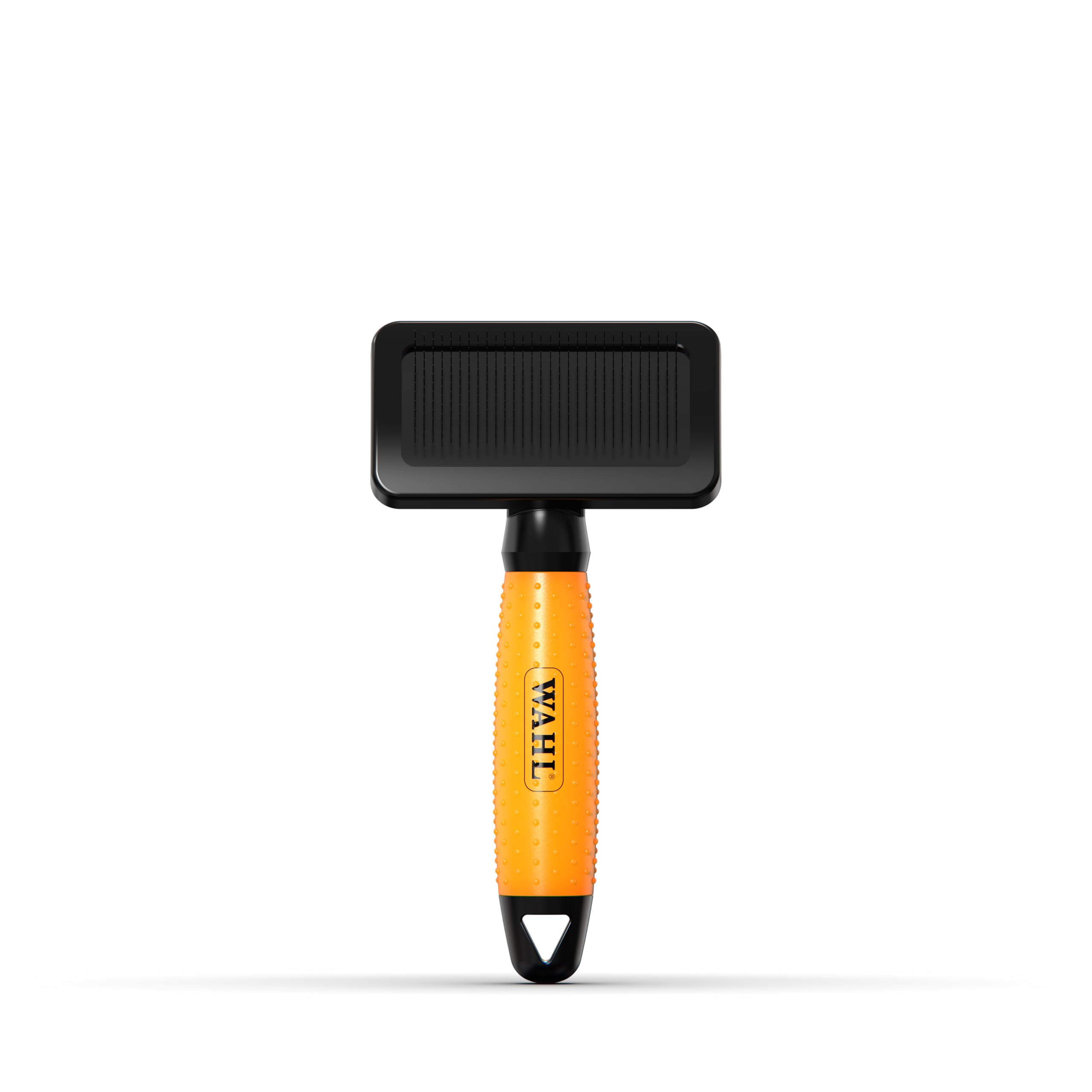 WAHL Slicker Brush Small Grooming Brush, Dog Cat Brush, Pet Grooming Tools, Straightening Brushes for Long and Short Haired Animals, Gel Handle, Orange