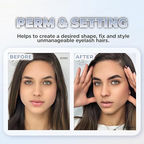 Miniatura 3 de All in Beauty Kit de levantamiento de pestañas y cejas, kit de permanente de pestañas, rizado semipermanente, laminación de cejas, limpieza y
