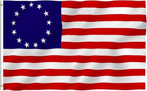 Bandera histórica de los Estados Unidos color fantasía Betsy Ross