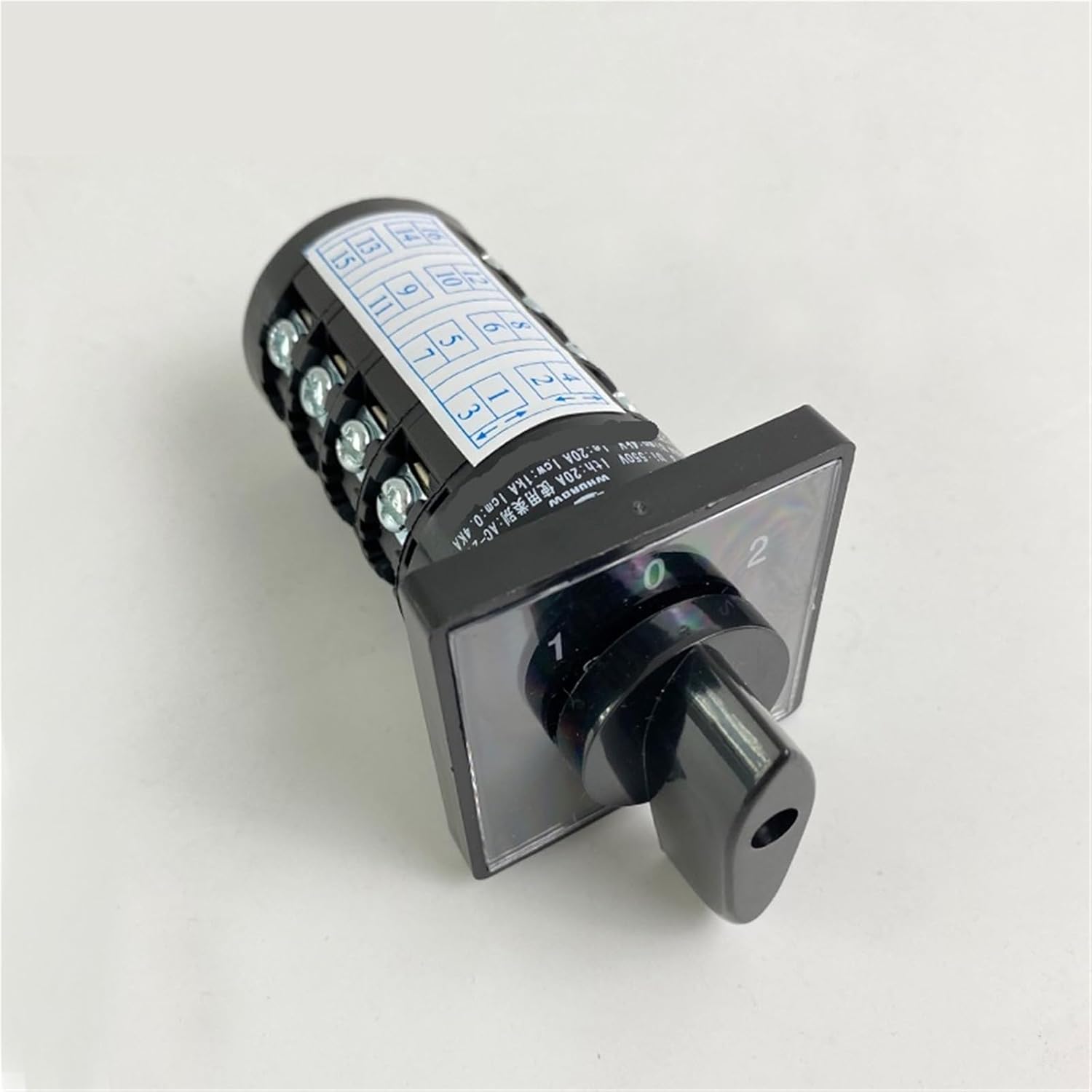 HZ5B 20A Rotary Cam Switch Control Motor Circuit Silver Contact 1-4 Poles 1Pcs(4P-01)