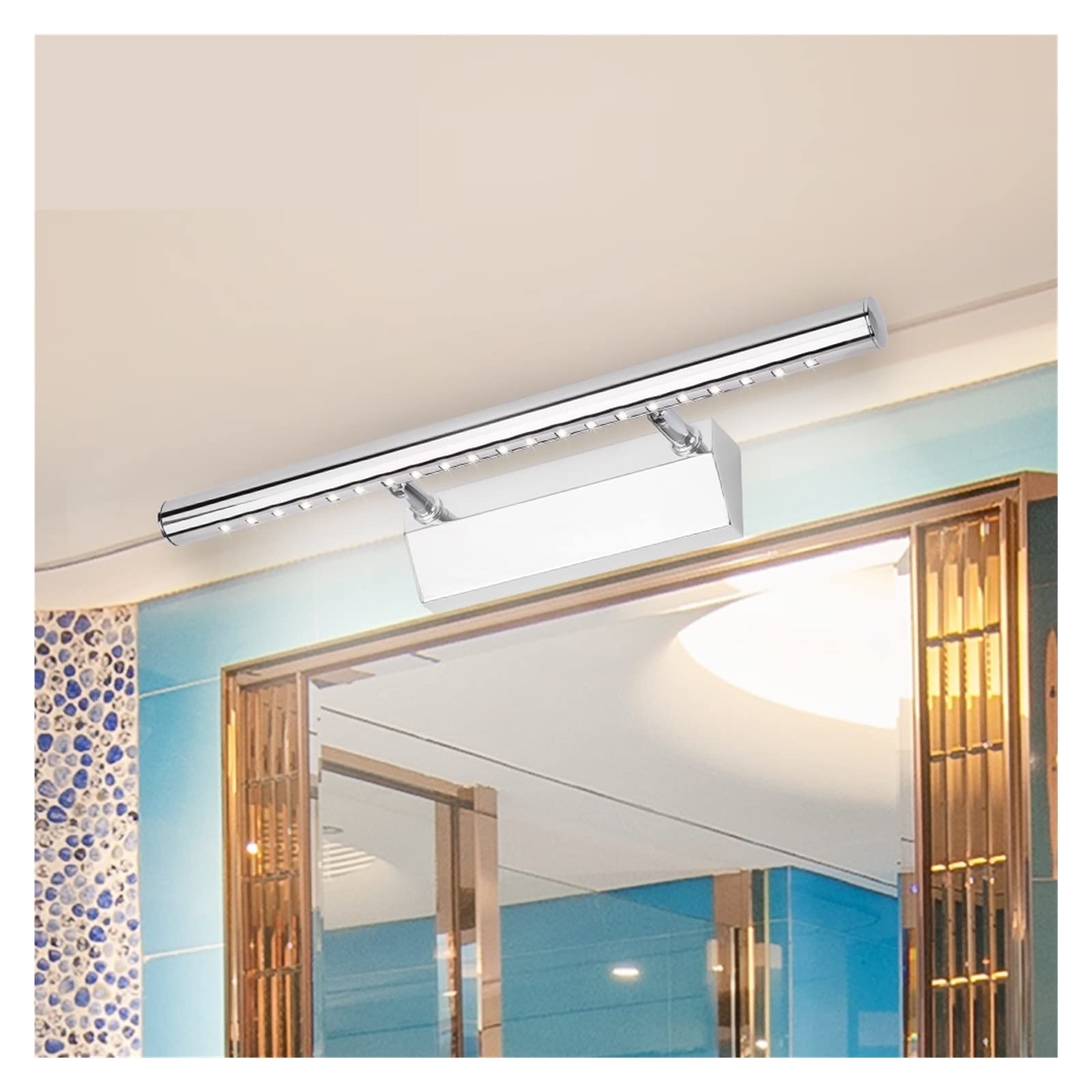 Wiederaufladbare Bilderleuchte, Badezimmerbeleuchtung, Spiegelleuchte, 3 W, 5 W, 7 W, Edelstahl, moderne LED-Wandleuchte, wasserdicht, zum Malen von Bildern
