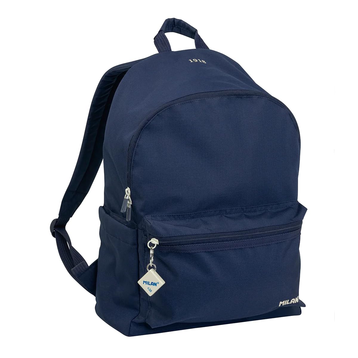 MILAN MILAN 624605SNCB Mochila Escolar 2 Cremalleras (22L) Serie 1918, Azul Marino, Multicolor, 41 x 30 x 18 cm