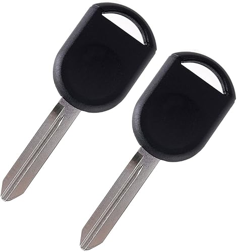 OCPTY Reemplazo de llavero de transpondedor de encendido sin cortar en blanco para 00-10 para Ford para F-150 para Mustang para Taurus para