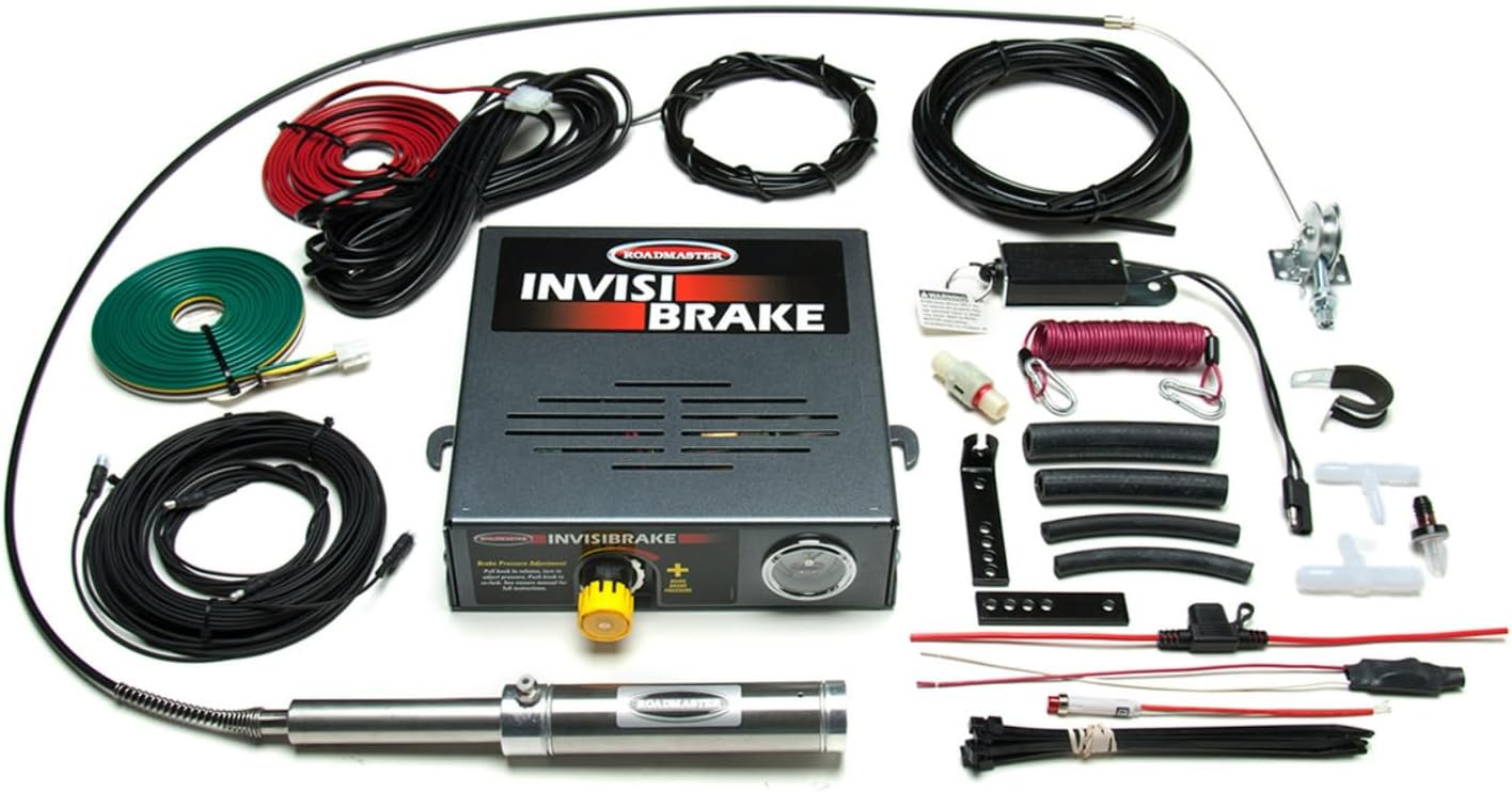 Roadmaster 8700 Invisibrake Support Braking System with Emergency Breakaway System fits Towed Vehicles with Vacuum-Powered Brakes | 5-100 PSI Brake Pressure | Made in the USA