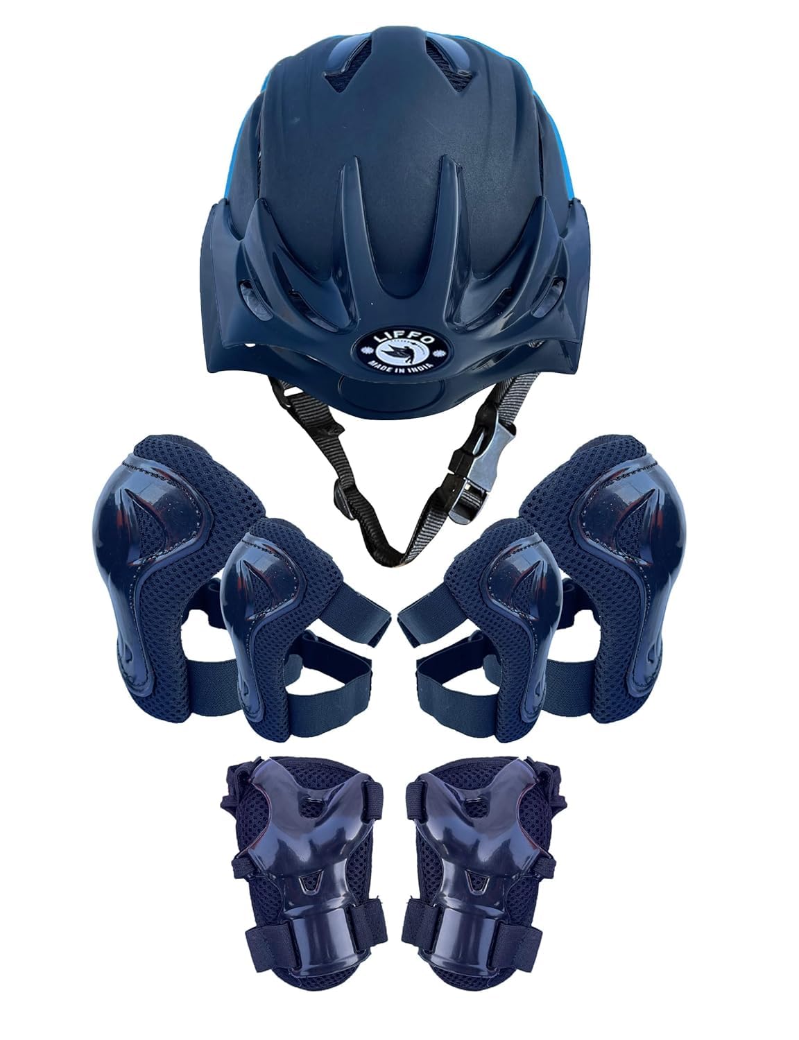 Liffo® Protective Set Guard Protection kit for Skating, Cycling & Skateboarding for Kids Age 6-15 Years with Knee, Elbow and Wrist Guards Black (S) (B0D7PM5H4V) Amazon Price History, Amazon Price Tracker