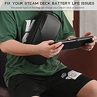 Vista 12 de Funda de transporte para Nintendo Switch 2/ROG Xbox Ally X/Steam Deck, bolsa portátil de almacenamiento, a prueba de golpes, carcasa rígida, mochila