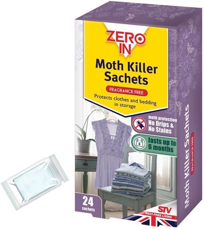 4 x Zero In Clothes Moth Killer Sachets 96 Pack Amazon.co.uk Garden
