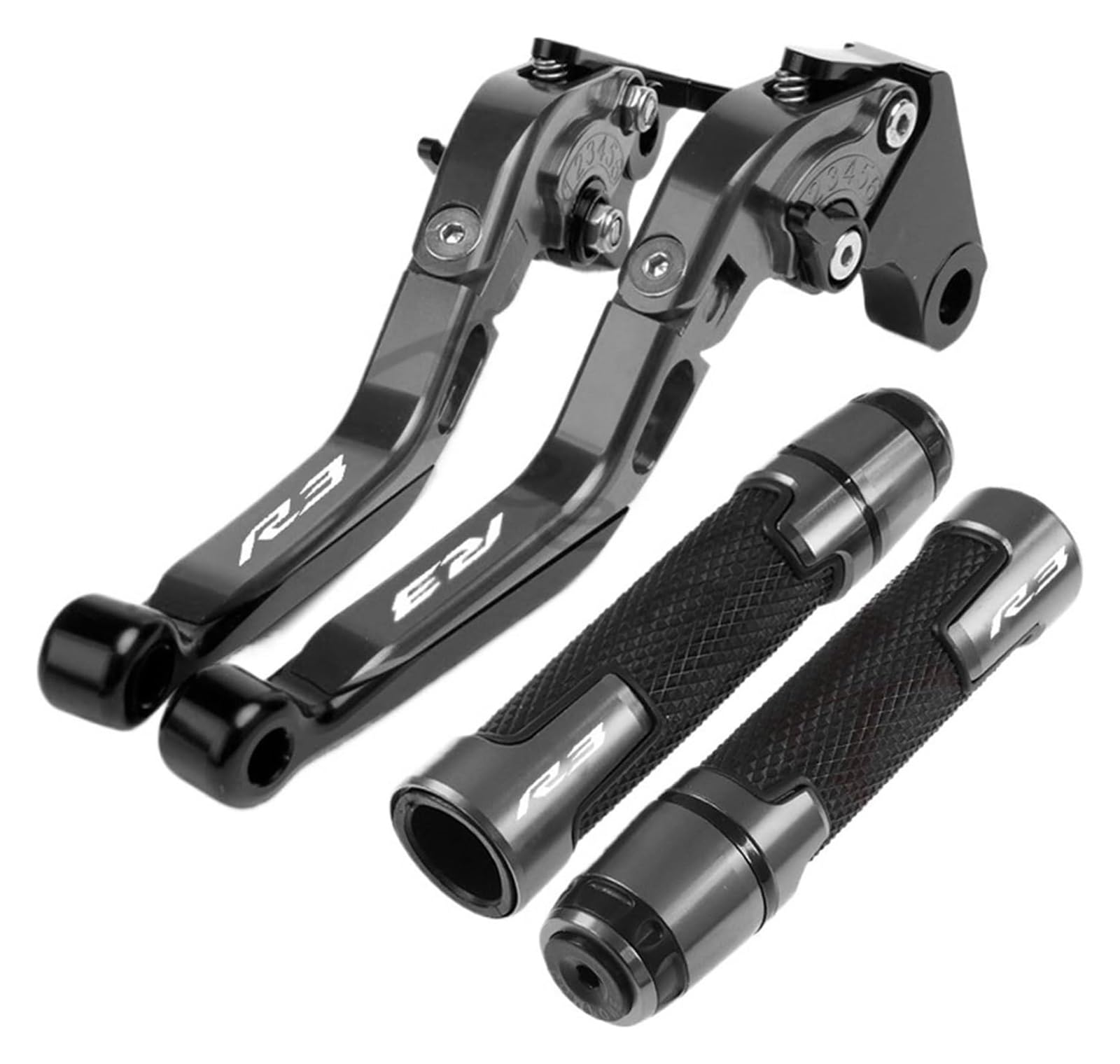 Asdghjf Color M For Yamaha Yzf R3 Yzfr3 2015-2020 Motorcycle Accessories Folding Brake Clutch Levers Handlebar Grips