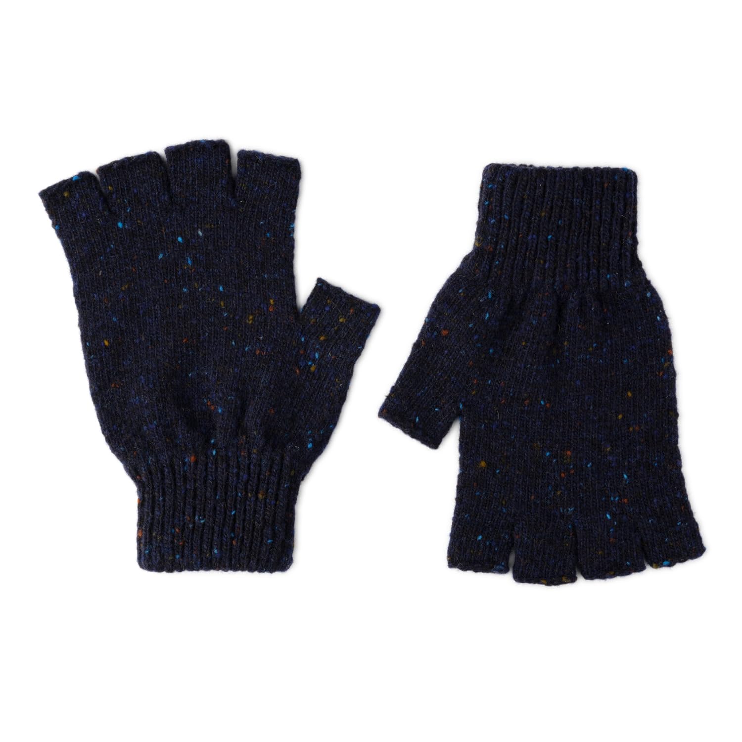 The Cashmere Choice Men's Navy Fingerless Gloves | Shin | Lomond (Navy)