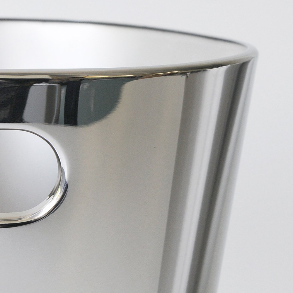 Alessi Bolly JM21 - Secchio Rinfrescatore per Bottiglie in Acciaio Inossidabile, Lucido