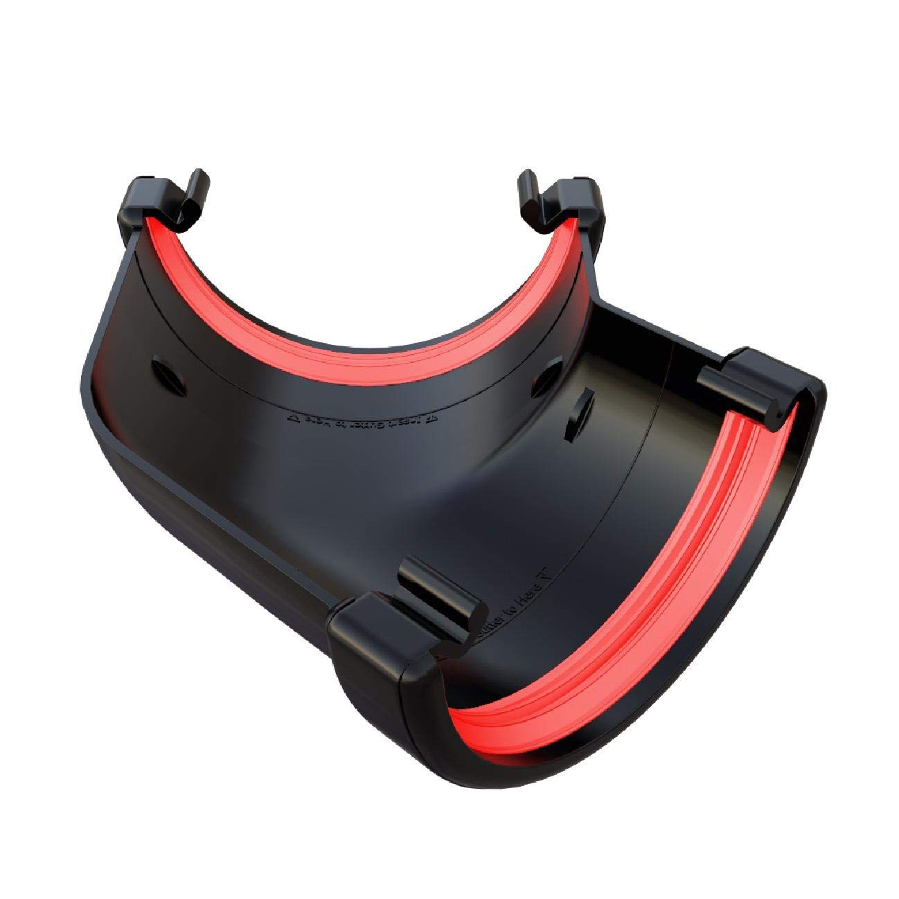 Freeflow Black Round Gutter 135 Degree Angle Joint, 112Mm Rain Water Systems