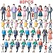 Yamix 80Pcs Model Trains Architectural 1:25 Scale Painted Figures G Scale Sitting and Standing People for Model Railway Trains Garden Railroad