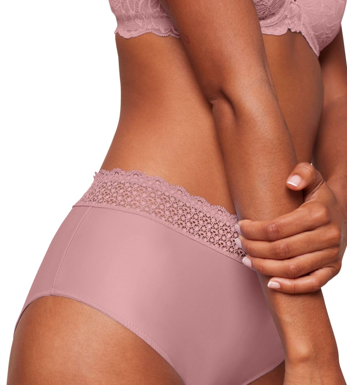 Triumph Women's Feel of Modal Midi Underwear, Rosebloom,