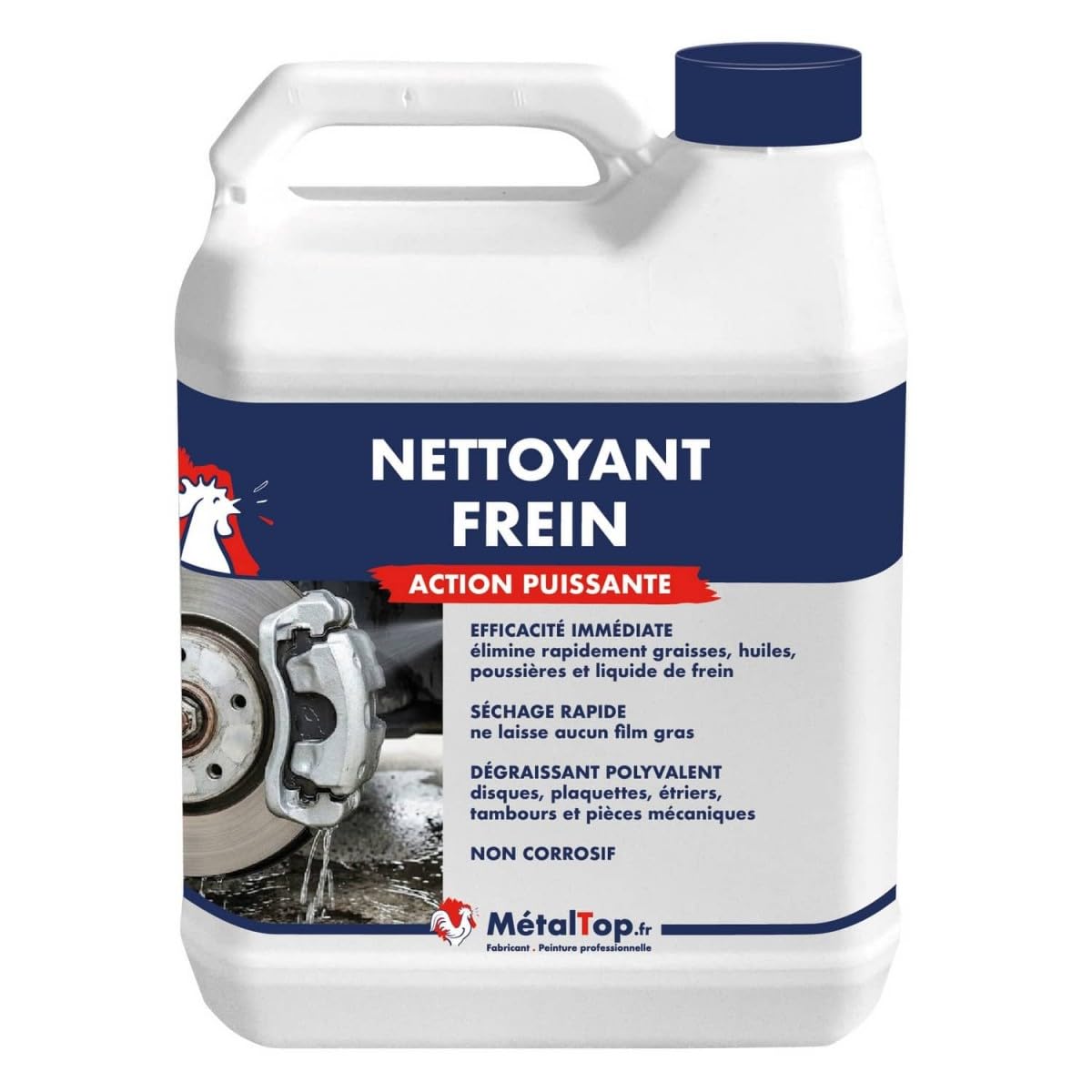 Métaltop - Nettoyant Frein - 5 L - Nettoyant et dégraissant pour freins