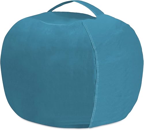 Miniatura 93 de Posh Stuffable - Sillón puff con almacenamiento para niños, contenedor de animales de peluche, organizador de juguetes de niños Lienzo Burbujas Azul