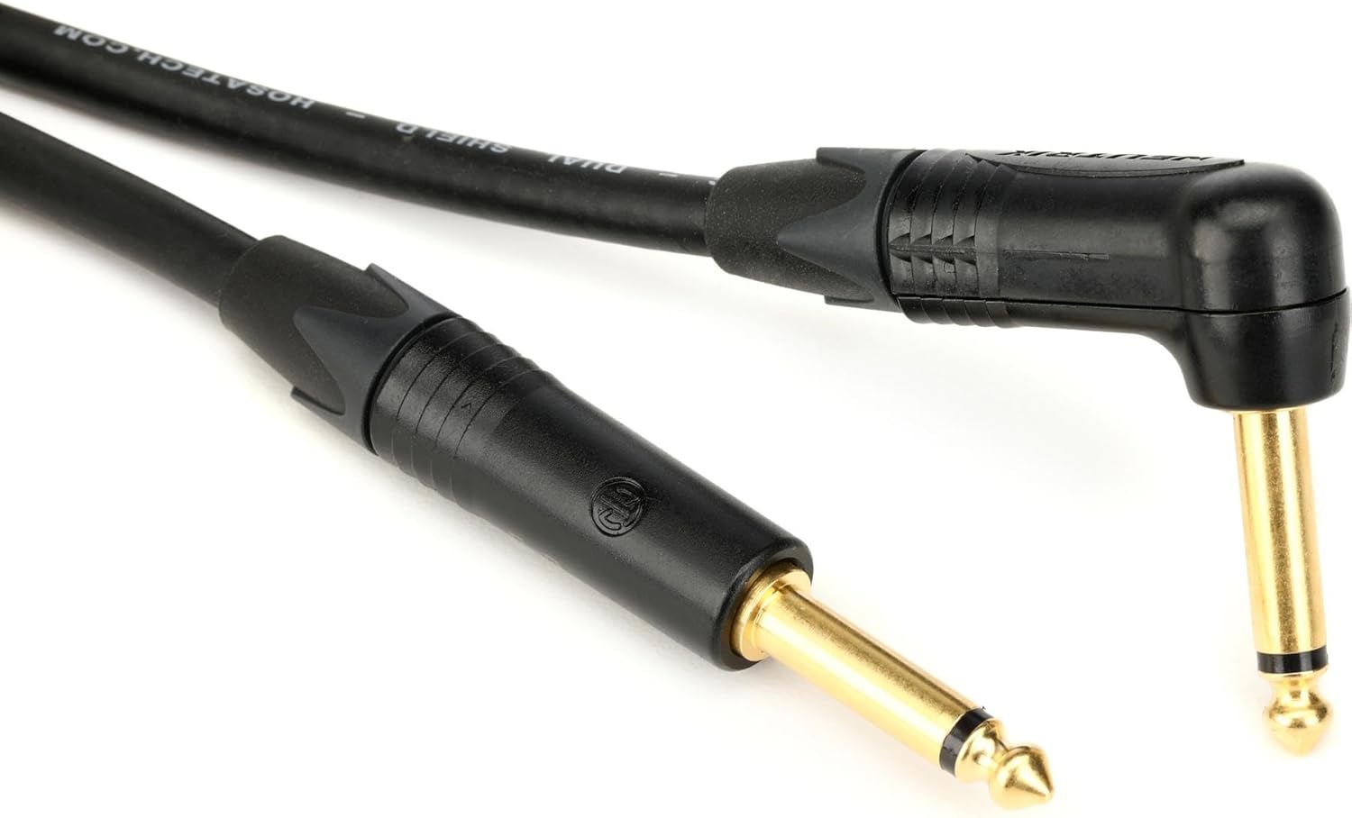 Hosa CGK-015R Edge Guitar Cable, Neutrik Straight to Right-angle, 15 Feet