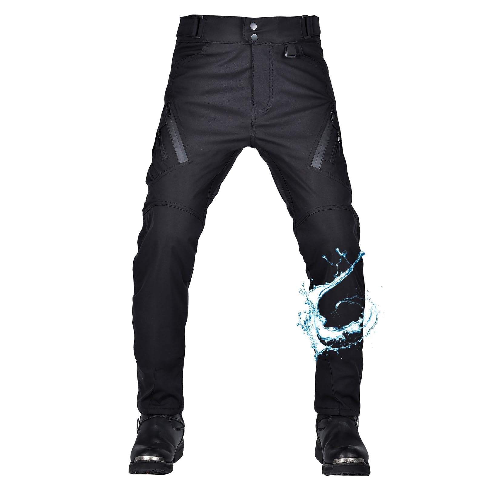 Pantalon Moto Homme Homologué, Pantalon de Moto Imperméable Homme, Cargo VêTements de Protection Moto pour Toutes Les Saisons