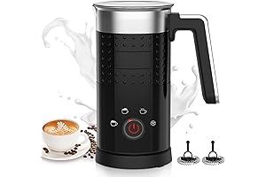 4-in-1 Electric Milk Frother with Large Capacity
