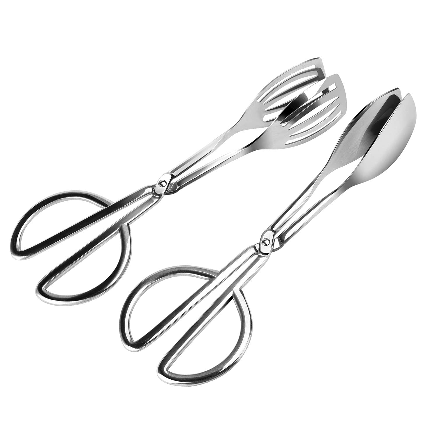 lot de 2 pinces de service inoxidable