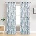 ZHUFUREN Blackout Curtains 2 Panels 52x84 Bamboo Leaves Print Curtains Thermal Insulated Grommets Drapes for Bedroom