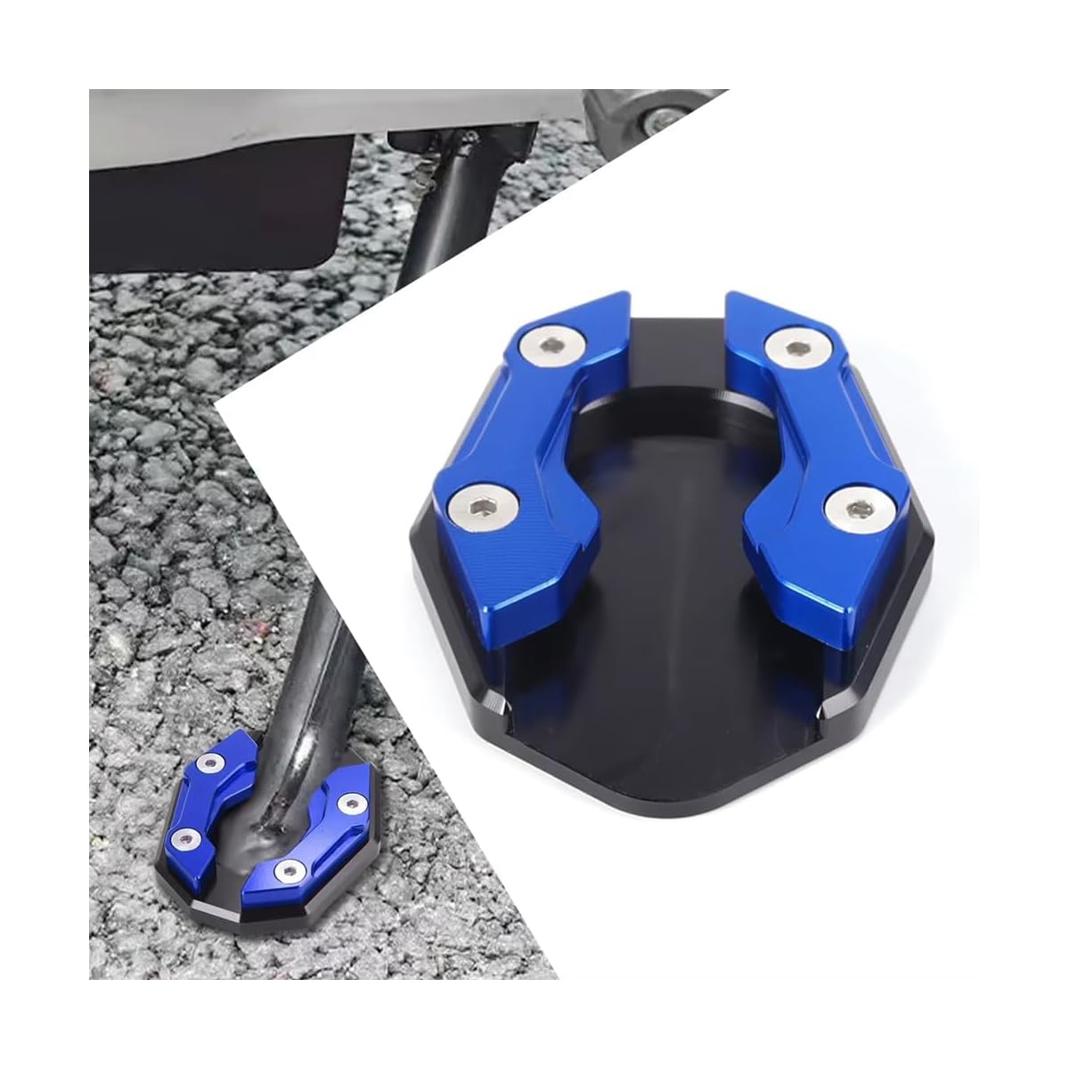 ONEMAJI Motorcycle Side Stand Extension Pad for Piaggio MP3 500