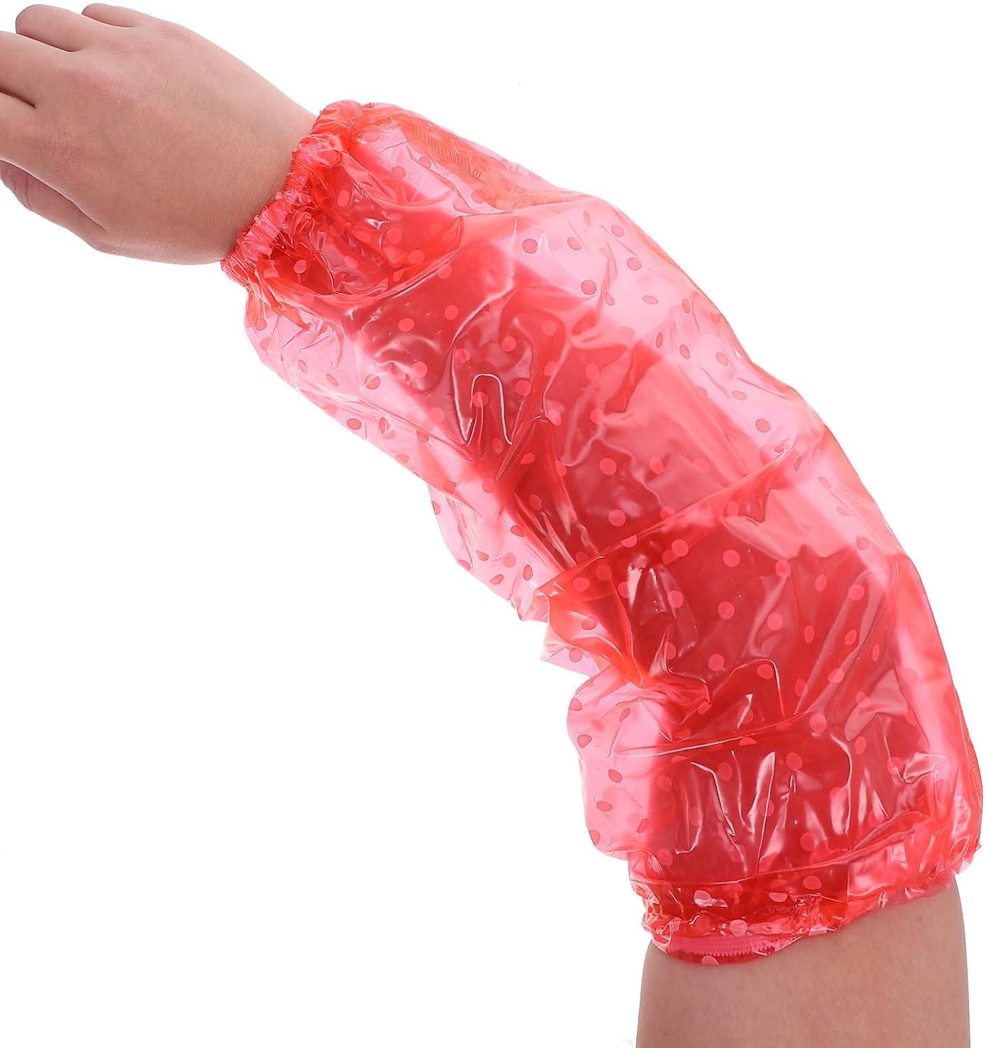 YARNOW 5 Pairs Waterproof Pvc Oversleeves for Arms, Reusable Universal Fit Protective Arm Sleeves for Cooking and Cleaning, Sturdy Kitchen Sleeve Covers for Men and Women