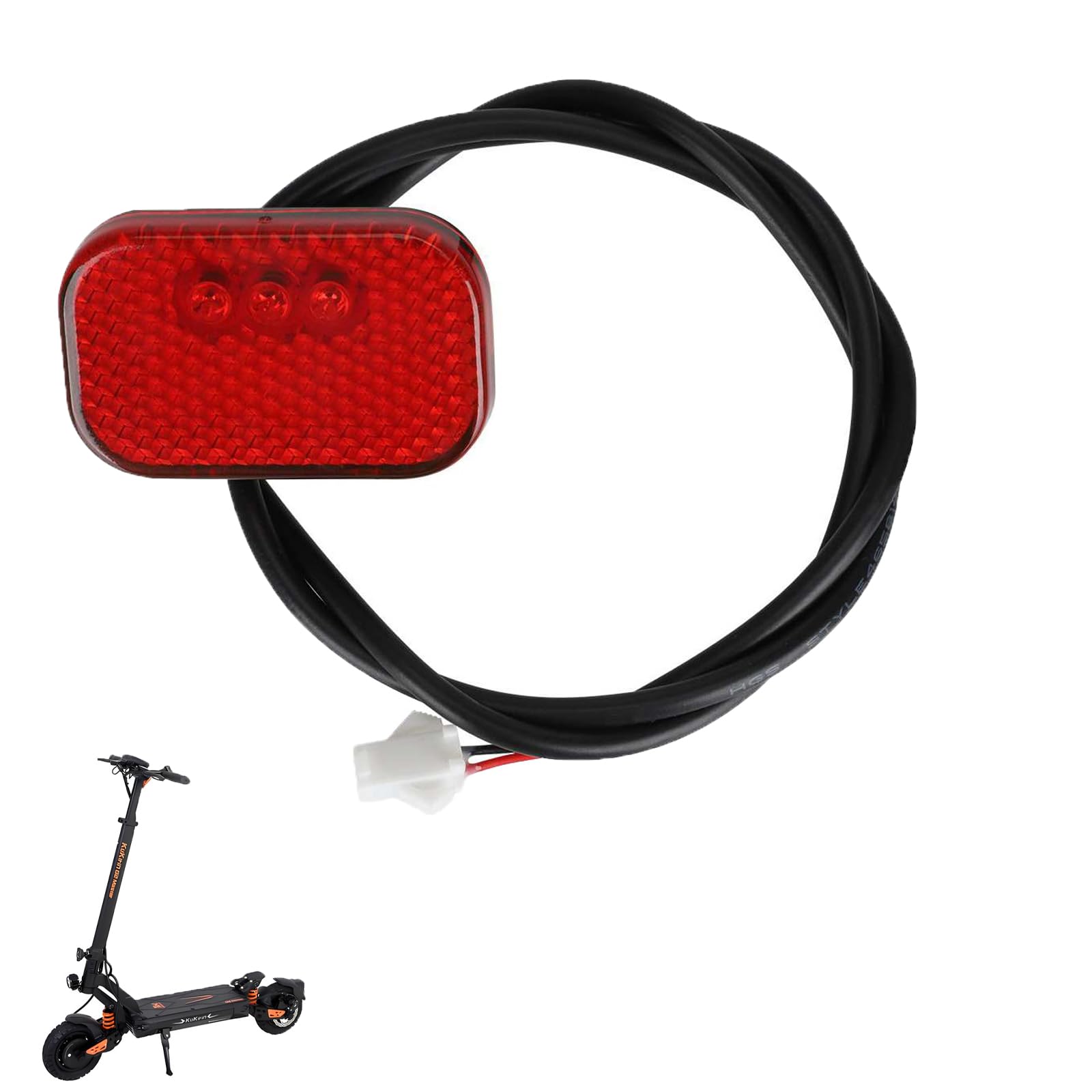 CERFFOOL Original Taillight for Kugoo Kukirin G2 Master Warning Light Durable Plastic Brake Light Replacement Parts for Electric Scooter Accessories
