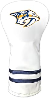NHL White Vintage Driver Golf Club Headcover, Form Fitting Design, Retro Design & Superb Quality