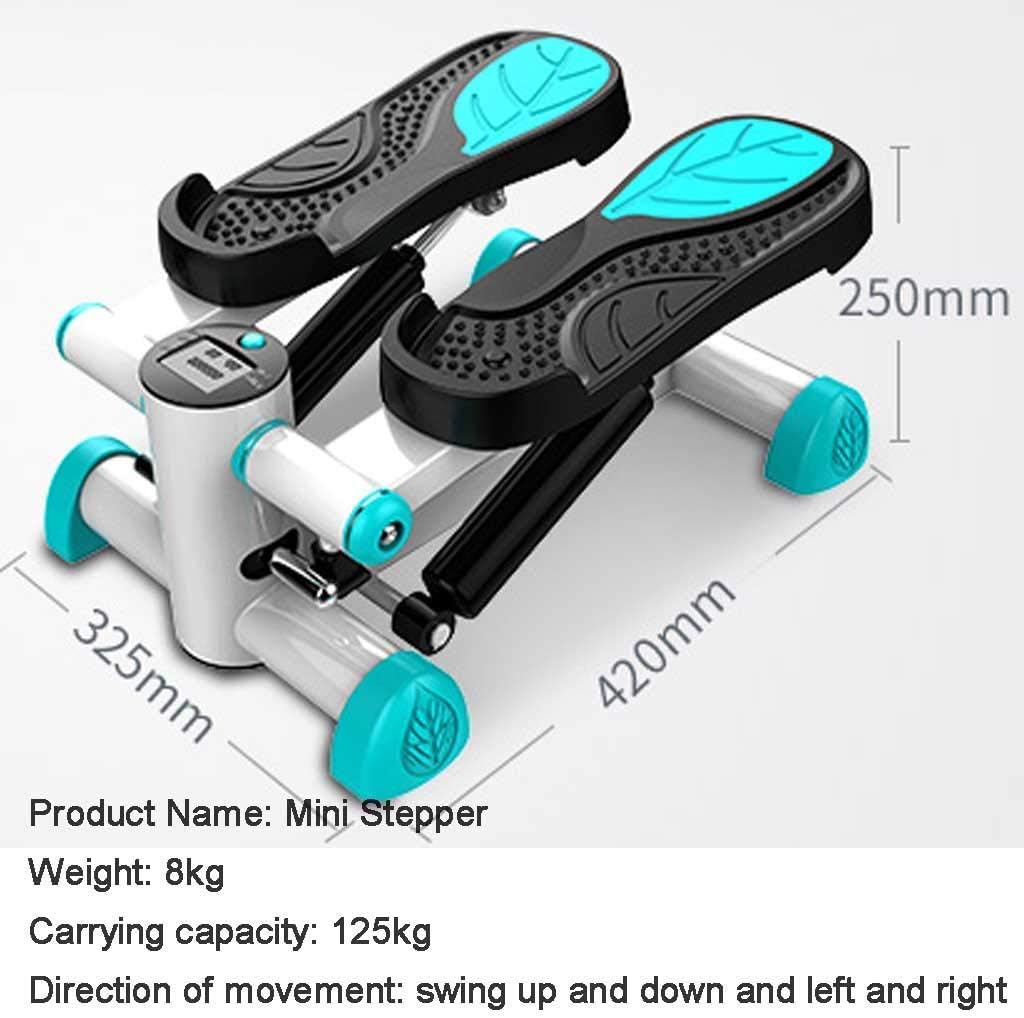 Stepper,Mini Desk Elliptical Massage Exercise Stair Machine Fitness Large Non-Slip Pedals and Display for Home Gym Use (A)