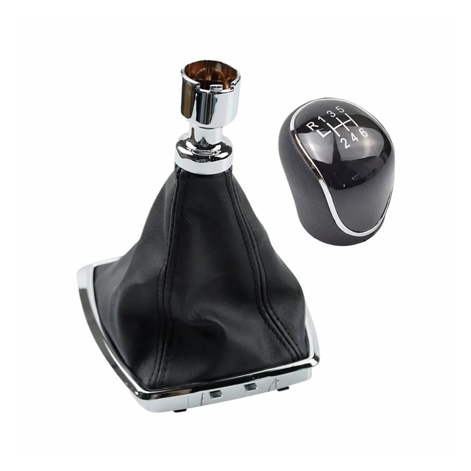 KUNYOS Knob with Boot Gear Shift Knob Manual for Kuga I 08-12/C-Max 07-10 5-Speed / 6-Speed Performance Stylish Gear Stick OE 8V4R-7P002-KB Gb64637aa 1639784 8F4p2k 1PC/2PCS
