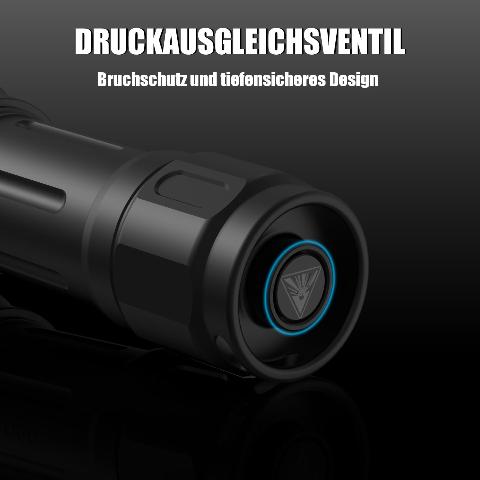 ULTRAFIRE 3350 Lumen Wiederaufladbare Tauchlampe Unterwasser Taschenlampe, 3 Modi Taucher Taschenlampe mit Magnetische Drehschalter, IPX8 Wasserdicht, Eingebauter USB-C-Ladeanschluss, UF-DIV13S