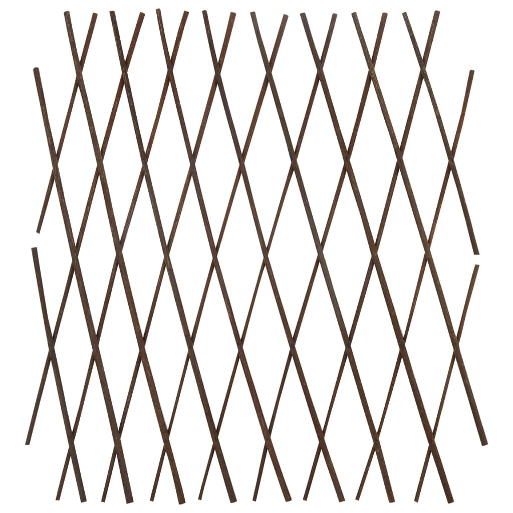 Weidenzaun-Rankgitter aus Naturweide 180×60 cm, 5 Zaunelemente erweiterbar, Sichtschutz und Gartenzaun für Terrasse, Balkon, Vorgarten, Begrenzung und Sicherheit