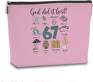 VICBOU Funny Six Seven 67 Meme Makeup Bag Cut...