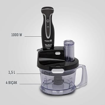 Tefal Powelix Activflow Pro 1000 Watt Blender Seti - Siyah