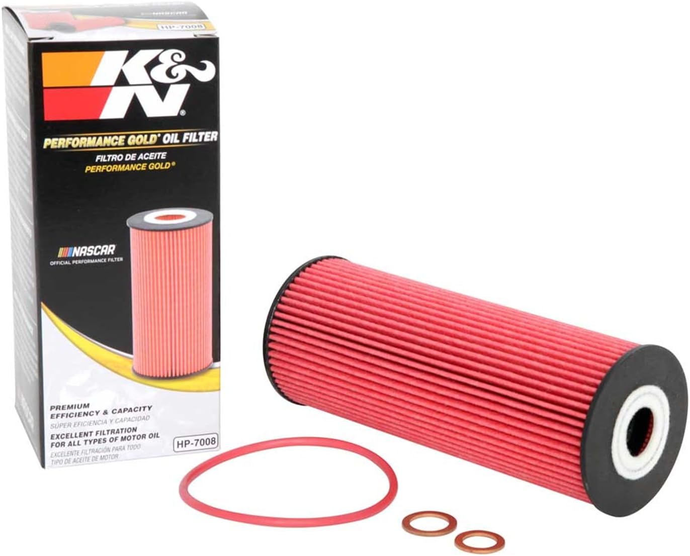 K&N Premium Oil Filter: 20,000 Mile Engine Protection, High Capacity/High Efficiency: Compatible with Select MERCEDES BENZ (See Product Description for Select Models), HP-7008