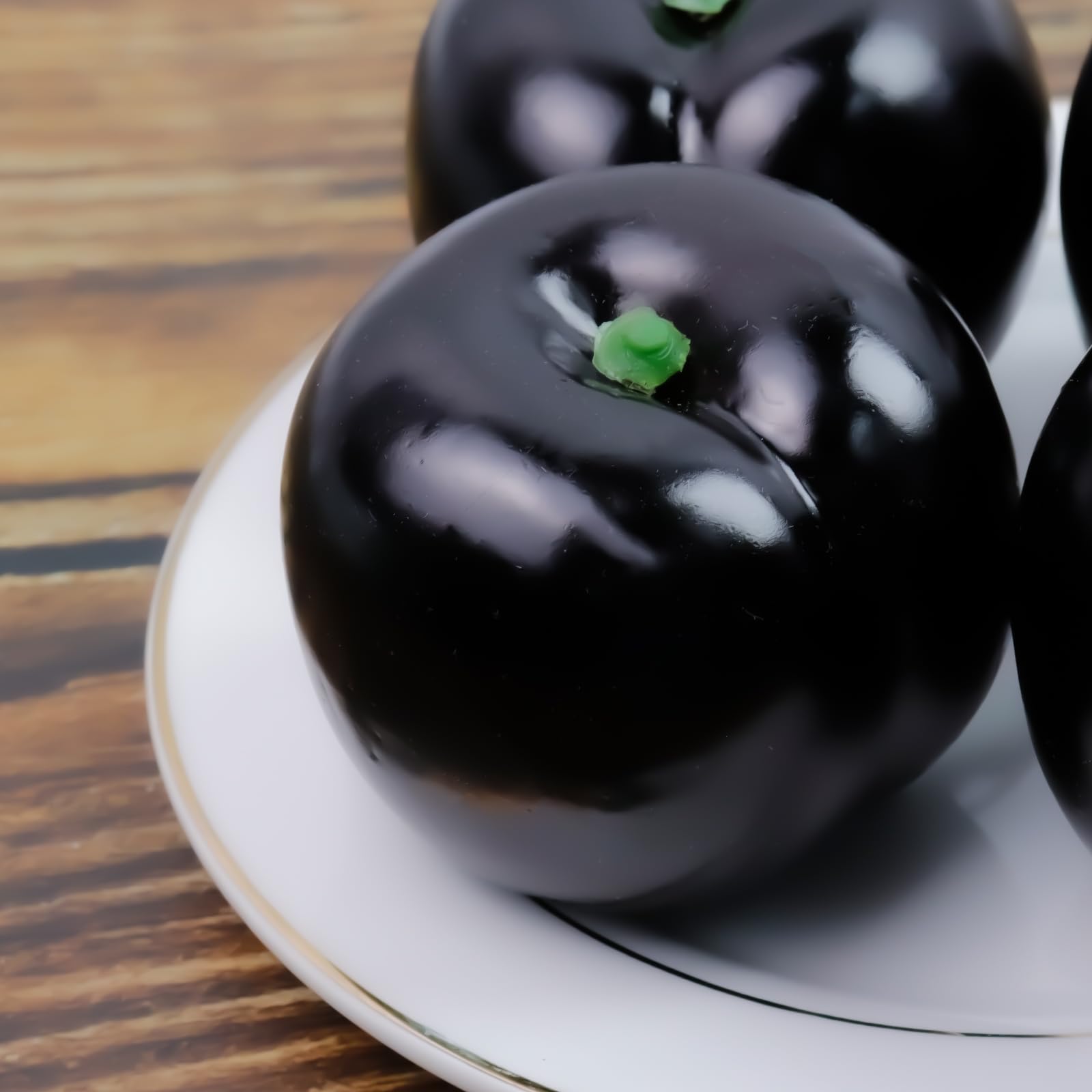 Zerodeko Modelli di Prugne Artificiali Realistici in Materiale Espanso, Ornamenti di Frutta Finta Durevoli per Decorazione della Scena e Fotografia, Set da 8 Pezzi per Arredamento Casa