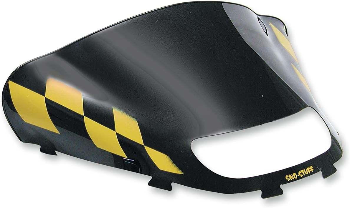 SNO STUFF W'SHIELD S-D BLACK/YEL CK - 479-475-57
