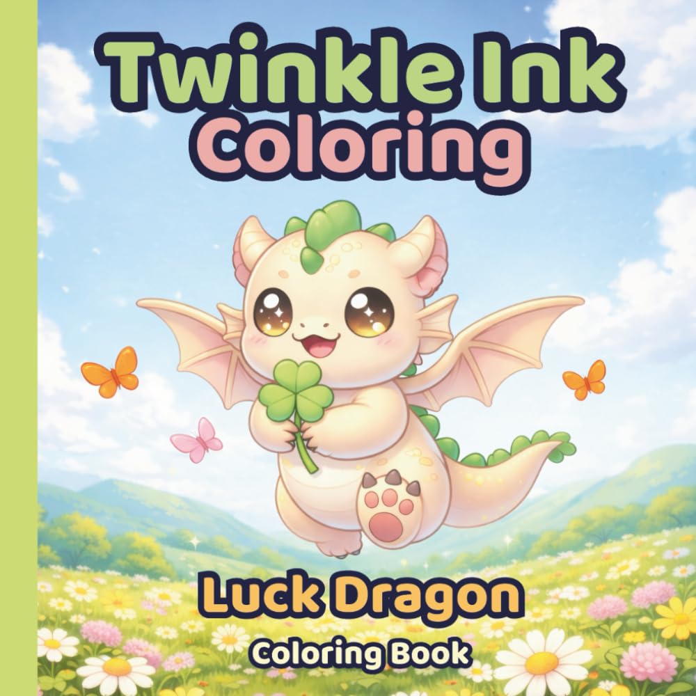 Twinkle Ink Coloring: Luck Dragon