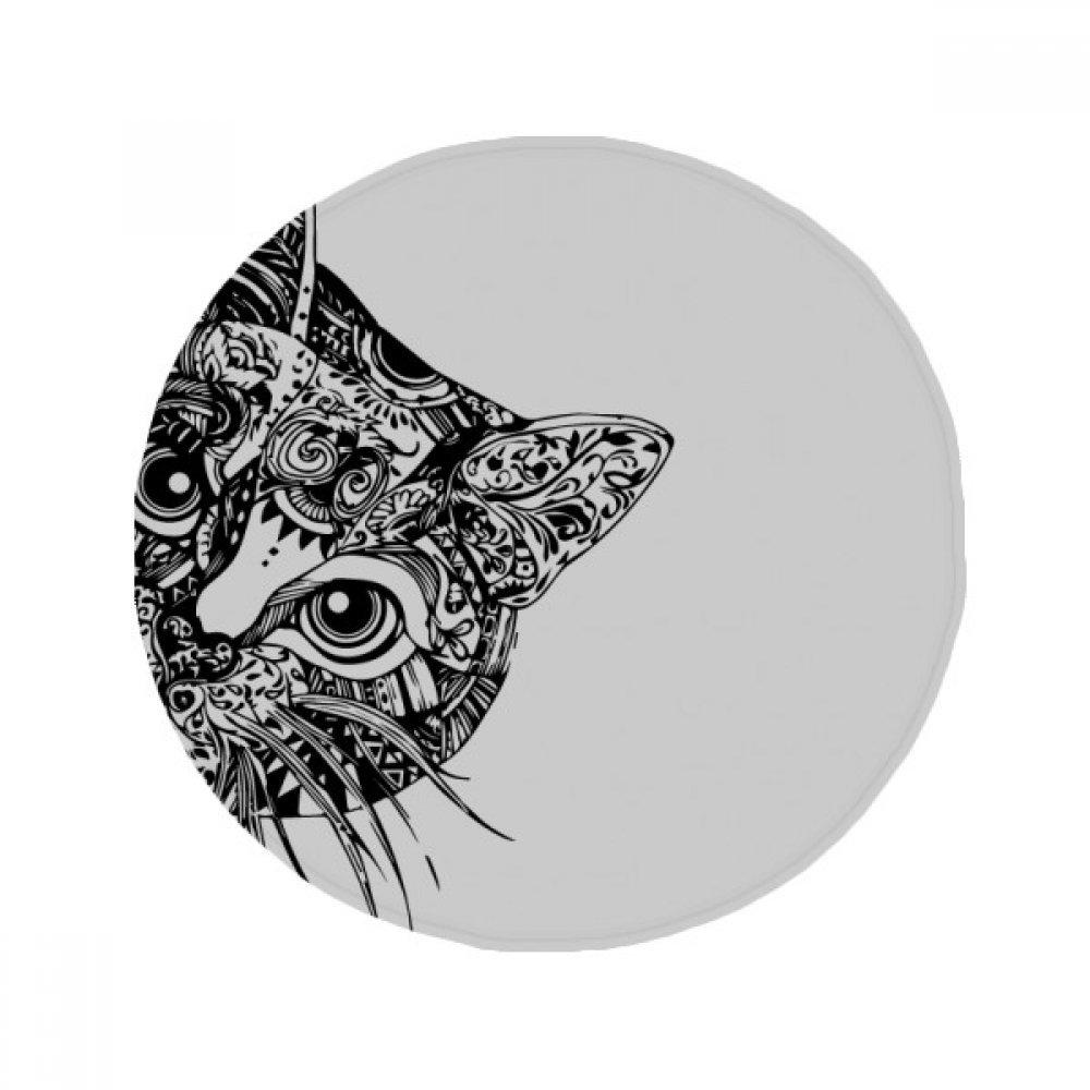 Tapis de chat noir original 50cm, idée cadeau idéale pour amoureux des animaux