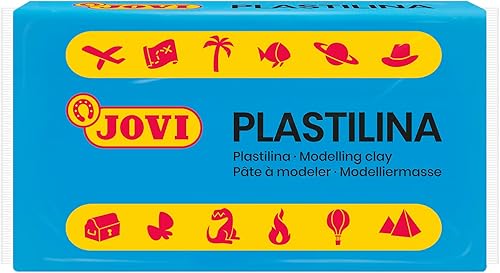 Miniatura 2 de Jovi - Arcilla de modelado reutilizable que no se seca, 30 barras de plastilina, 1.75 onzas cada una, total de 3.3 libras (azul claro)