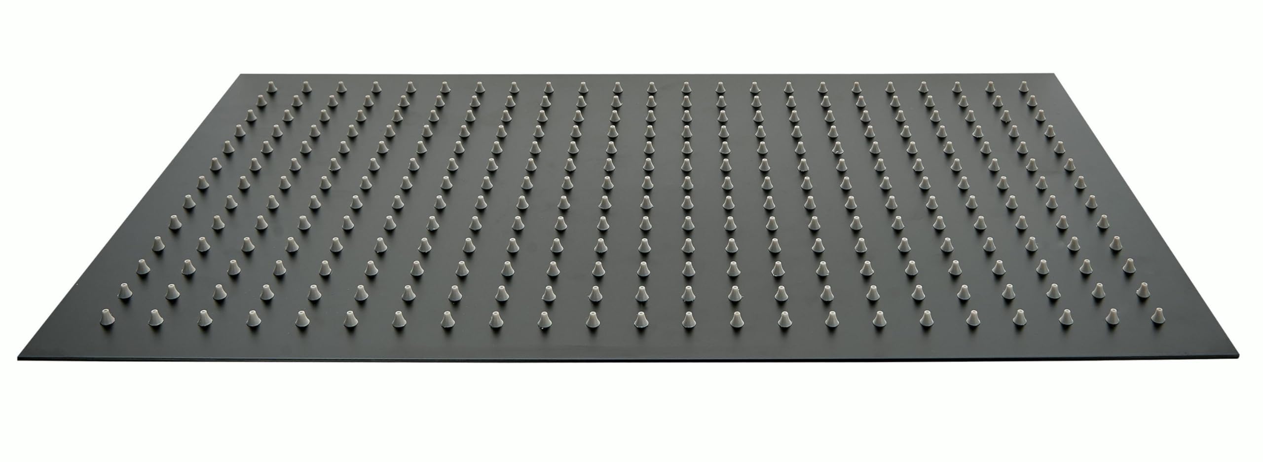 Bernstein XXL-Regenduschkopf DPG2051 Schwarz Edelstahl Duschkopf 50 x 30 cm Einbauduschkopf Duschbrause Regenduschkopf Anti-Kalk Flaches Design