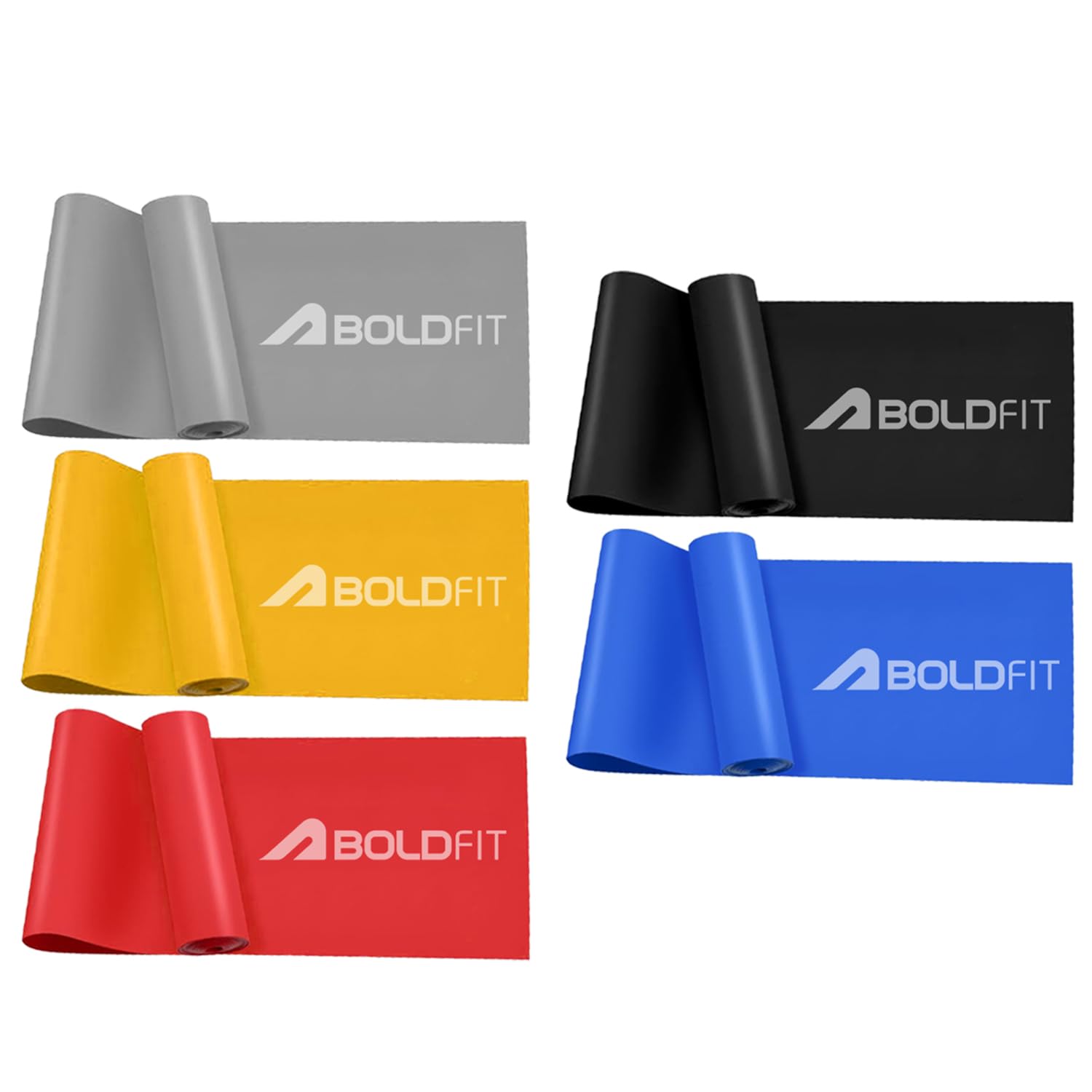 BoldfitResistance Band Pilates Resistance Bands for Workout Exercise for Home Gym Fitness Band for Stretching Exercise Band for Women Resistance Bands for Workout for Men Theraband
